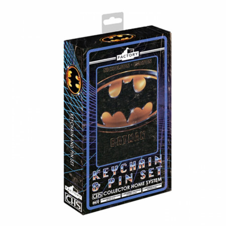 Batman 1989 CHS Keychain and Pin Set